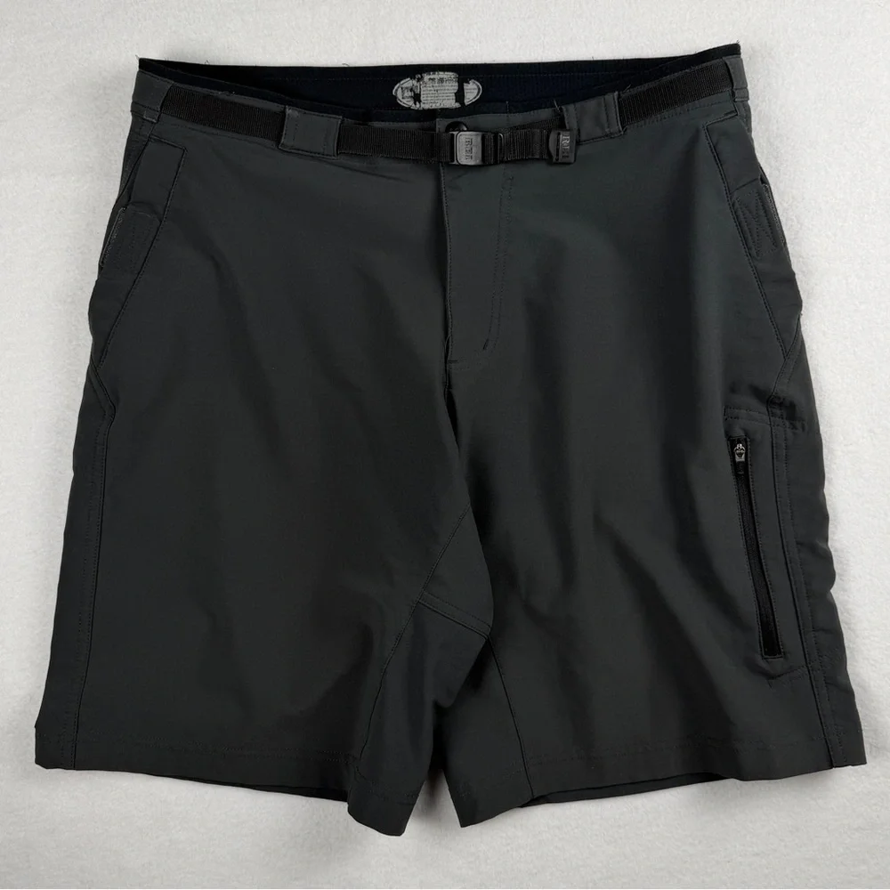REI Men's Belted Outdoor Shorts Dark Gray Medium? - Picture 5 of 10